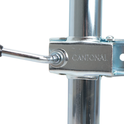 Cantonal Stalen steunpoten set 48 mm - complete set inclusief klemmen en bevestigingsmateriaal