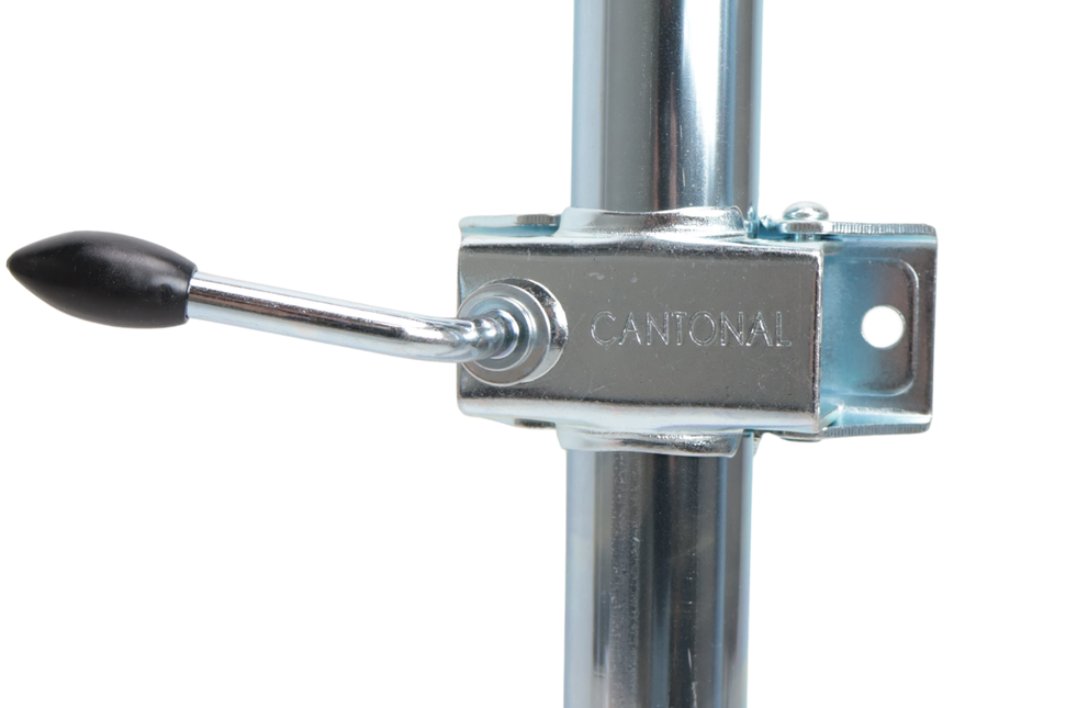 Cantonal Stalen steunpoten set 48 mm - complete set inclusief klemmen en bevestigingsmateriaal