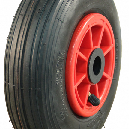 Cantonal Steekwagenwiel - 2.50-4 - luchtband en kunststof velg - maximale belasting: 75 kg - asgat/naafdiameter: 20 mm - inclusief rollager