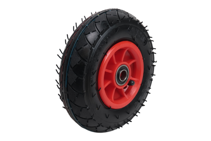 Cantonal Steekwagenwiel - 2.50-4 - luchtband en kunststof velg - maximale belasting 100 kg - asgat/naafdiameter: 16 mm - inclusief kogellager