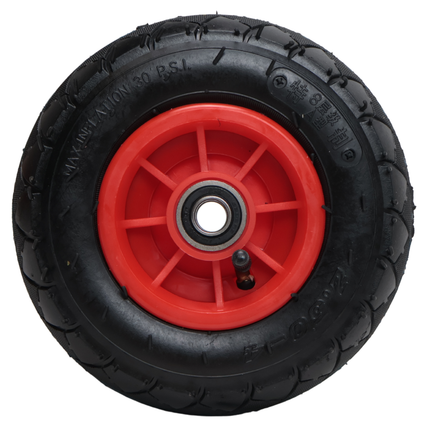 Cantonal Steekwagenwiel - 2.50-4 - luchtband en kunststof velg - maximale belasting 100 kg - asgat/naafdiameter: 16 mm - inclusief kogellager