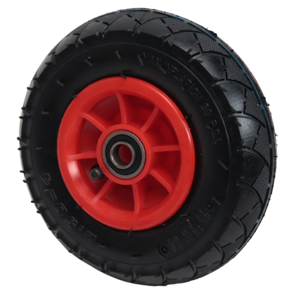 Cantonal Steekwagenwiel - 2.50-4 - luchtband en kunststof velg - maximale belasting 100 kg - asgat/naafdiameter: 16 mm - inclusief kogellager