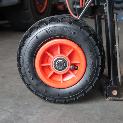 Cantonal Steekwagenwiel - 2.50-4 - luchtband en kunststof velg - maximale belasting 100 kg - asgat/naafdiameter: 16 mm - inclusief kogellager