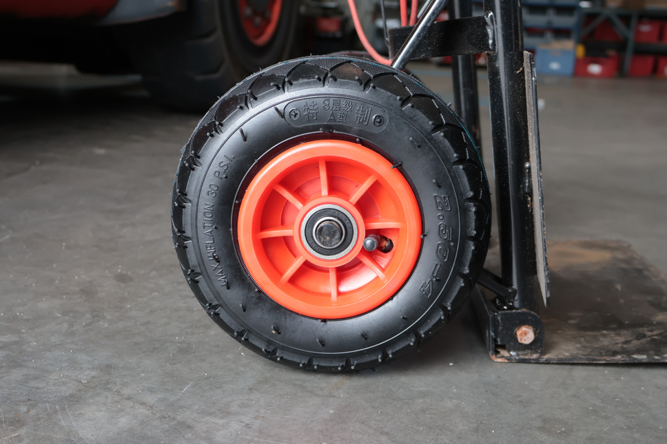 Cantonal Steekwagenwiel - 2.50-4 - luchtband en kunststof velg - maximale belasting 100 kg - asgat/naafdiameter: 16 mm - inclusief kogellager