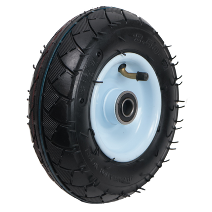 Cantonal Steekwagenwiel - 2.50-4 - luchtband en stalen velg - maximale belasting 100 kg - asgat/naafdiameter: 16 mm - inclusief kogellager