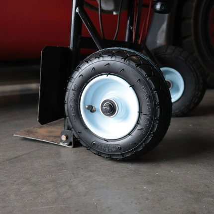 Cantonal Steekwagenwiel - 2.50-4 - luchtband en stalen velg - maximale belasting 100 kg - asgat/naafdiameter: 16 mm - inclusief kogellager