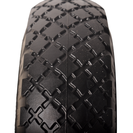 Cantonal Steekwagenwiel - 3.00-4 - anti-lek en kunststof velg - maximale belasting: 125 kg - asgat/naafdiameter: 25 mm - inclusief rollager