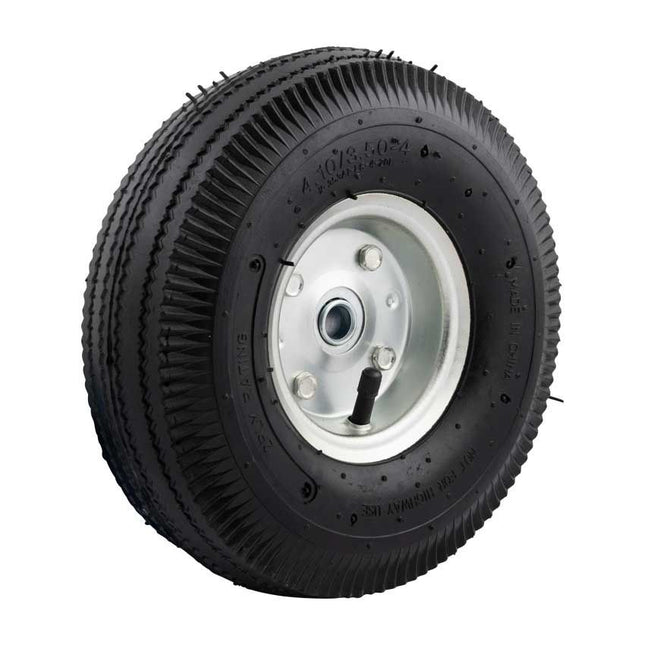 Cantonal Steekwagenwiel - 3.50-4 - luchtband en stalen velg - maximale belasting: 75 kg - asgat/naafdiameter: 16 mm - inclusief kogellager