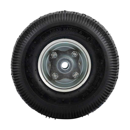 Cantonal Steekwagenwiel - 3.50-4 - luchtband en stalen velg - maximale belasting: 75 kg - asgat/naafdiameter: 16 mm - inclusief kogellager
