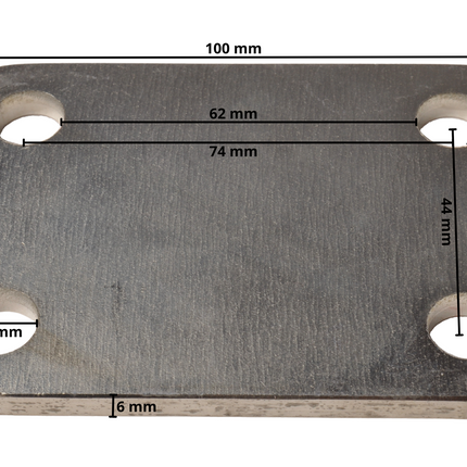 Cantonal Stroppenplaat - 100x70x6 mm