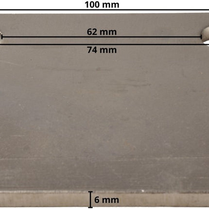 Cantonal Stroppenplaat 100x80x6 mm