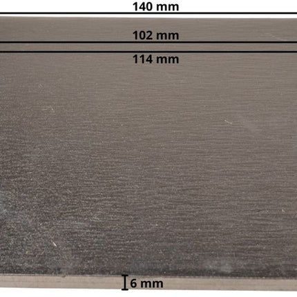Cantonal Stroppenplaat - 140x100x6 mm