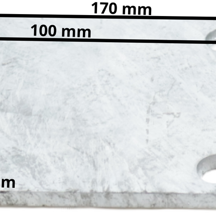 Cantonal Stroppenplaat - 170x80x6 mm
