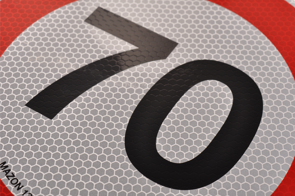 Cantonal Tempo 70 sticker Italië - 20 cm