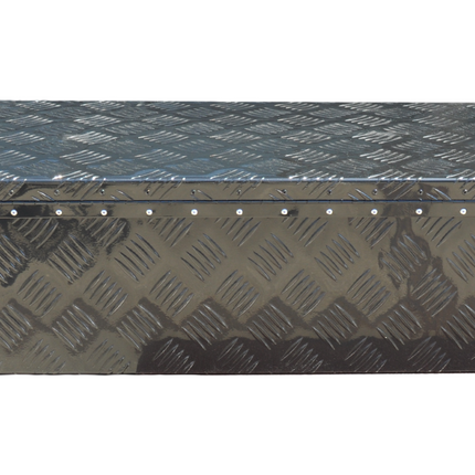 Cantonal Traanplaat aluminium disselkist/gereedschapkist/disselbak 765x330x245 mm - inclusief geïntegreerd slot - 2,5 mm dik materiaal