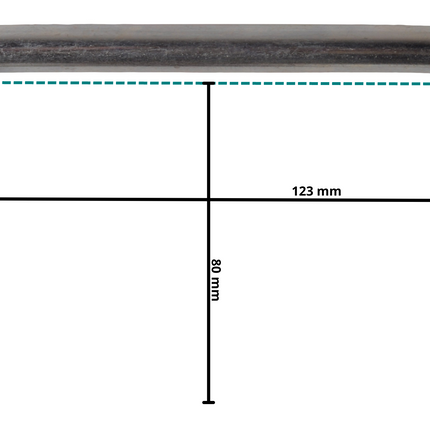 Cantonal U-bout / U-beugel M12 80x123 mm