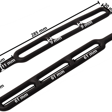 Cantonal Verstelbare Spanrubber 28 cm - 4 stuks