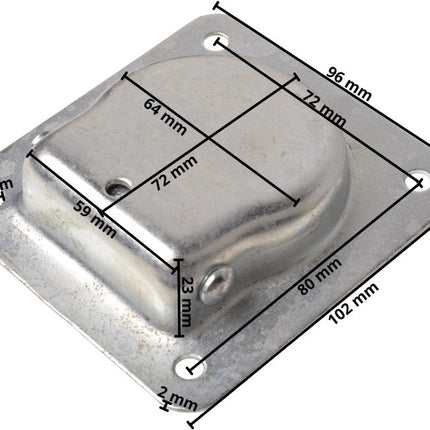 Cantonal Verzonken vloerring sjoroog enkel 102x96 mm