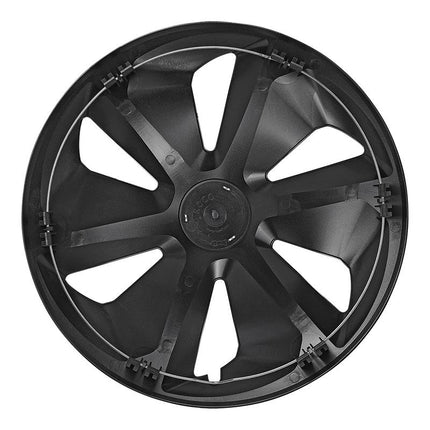Cantonal Wieldoppenset roco 4 Stuks voor 13 Inch velgen - zilver/zwart
