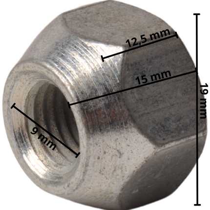 Cantonal Wielmoer (M10 x 1,25) conisch