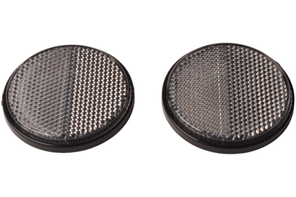 Cantonal Witte reflector 58 mm zelfklevend rond - 2 stuks