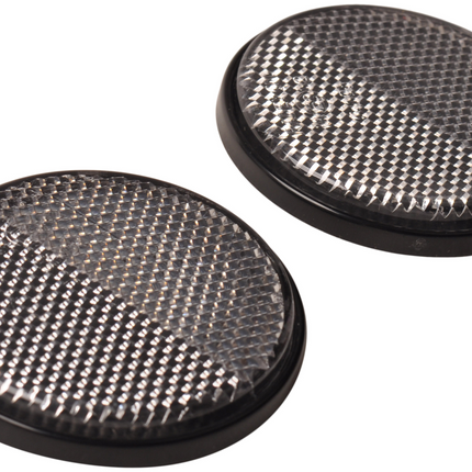 Cantonal Witte reflector 58 mm zelfklevend rond - 2 stuks