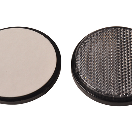 Cantonal Witte reflector 58 mm zelfklevend rond - 2 stuks