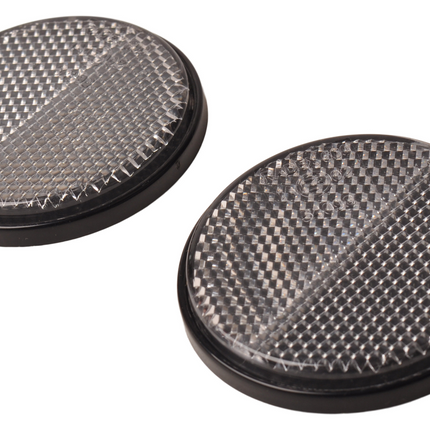 Cantonal Witte reflector 58 mm zelfklevend rond - 2 stuks