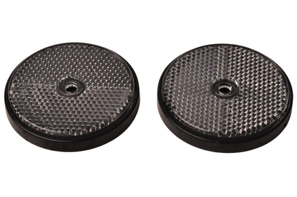 Cantonal Witte reflector 60 mm schroefgaten rond - 2 stuks