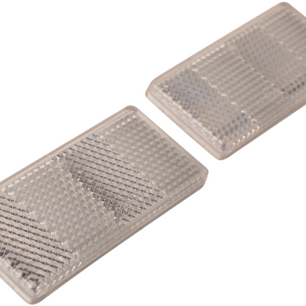 Cantonal Witte reflector 70x30 mm zelfklevend - set van 2 stuks