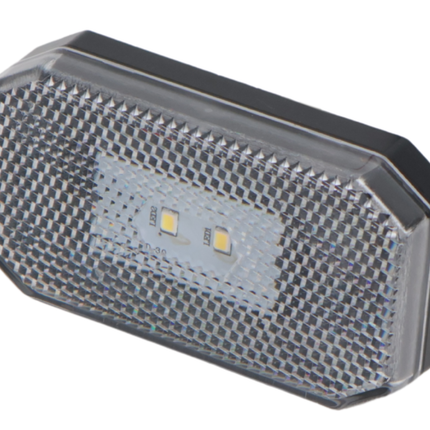 Cantonal Witte Zijmarkeringslamp - L/R - 12-24V - inclusief steun - wit
