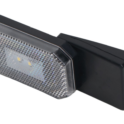 Cantonal Witte Zijmarkeringslamp - L/R - 12-24V - inclusief steun - wit