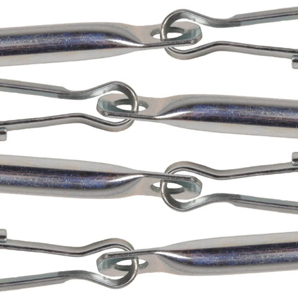 Cantonal Zeilsluiting met haak voor touw en snoeren (8 mm) - 4 stuks