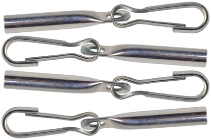 Cantonal Zeilsluiting met haak voor touw en snoeren (8 mm) - 4 stuks
