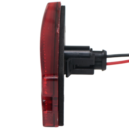 Cantonal Zijmarkeringslamp LED - 110x44 mm - 10-30V- rood - losse draad aansluiting