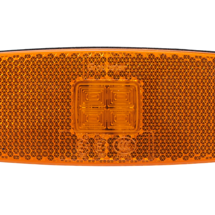 Cantonal Zijmarkeringslamp LED - 110x44 mm - oranje/geel - losse draad aansluiting