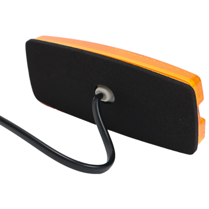 Cantonal Zijmarkeringslamp LED - 110x44 mm - oranje/geel - losse draad aansluiting