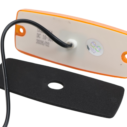 Cantonal Zijmarkeringslamp LED - 110x44 mm - oranje/geel - losse draad aansluiting
