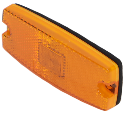 Cantonal Zijmarkeringslamp LED - 110x44 mm - oranje/geel - losse draad aansluiting