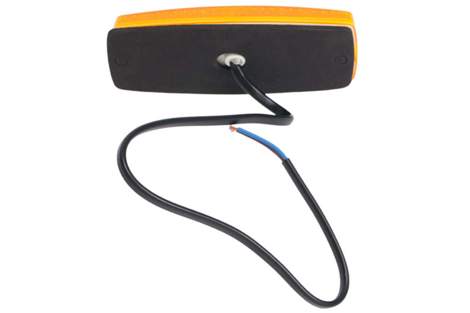 Cantonal Zijmarkeringslamp LED - 110x44 mm - oranje/geel - losse draad aansluiting
