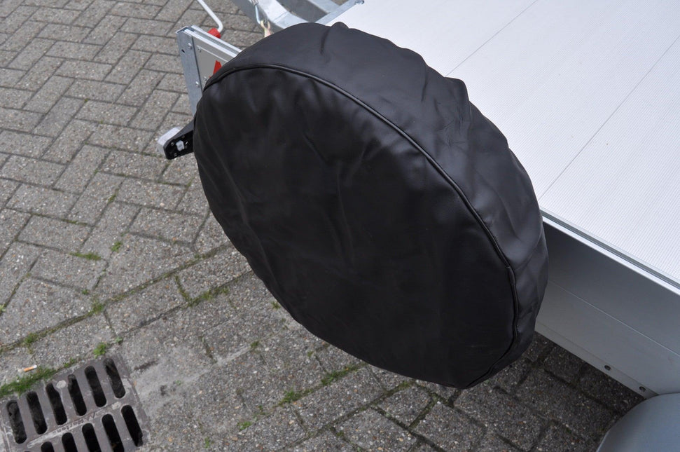 Cantonal Zwarte reservewiel hoes - 14/15 inch - Ø65x21 cm
