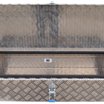 De Haan DE HAAN BOX H - 900x380x190 mm - waterdichte en stofdichte aluminium traanplaat disselbak - voorzien van vlinderslot of spansluiting