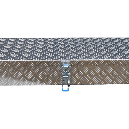De Haan De Haan Box HAV/HAS - 900x380x150 mm - waterdichte en stofdichte aluminium traanplaat disselbak - voorzien van vlinderslot of spansluiting