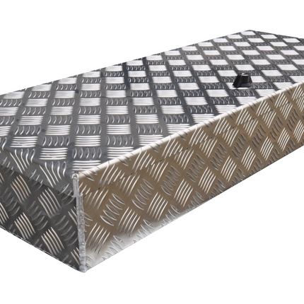 De Haan De Haan Box HAV/HAS - 900x380x150 mm - waterdichte en stofdichte aluminium traanplaat disselbak - voorzien van vlinderslot of spansluiting