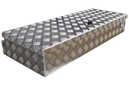 De Haan De Haan Box HAV/HAS - 900x380x150 mm - waterdichte en stofdichte aluminium traanplaat disselbak - voorzien van vlinderslot of spansluiting