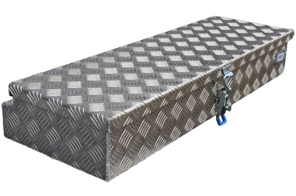 De Haan De Haan Box HM - 900x320x150 mm - waterdichte en stofdichte aluminium traanplaat disselbak - voorzien van spansluiting