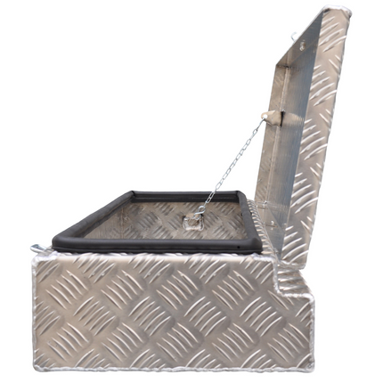 De Haan De Haan Box HM - 900x320x150 mm - waterdichte en stofdichte aluminium traanplaat disselbak - voorzien van spansluiting