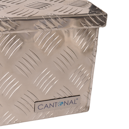 De Haan DE HAAN BOX HS - 900x380x230 mm - waterdichte en stofdichte aluminium traanplaat disselbak - voorzien van vlinderslot, spansluiting of t-sluiting