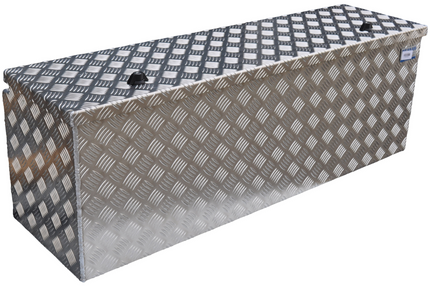 De Haan DE HAAN BOX HUW - 1140x340x400 mm aluminium traanplaat disselbak - voorzien van vlinderslot