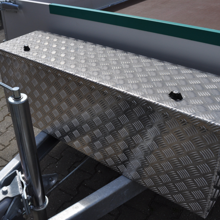 De Haan DE HAAN BOX HUW - 1140x340x400 mm aluminium traanplaat disselbak - voorzien van vlinderslot